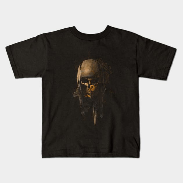 The Scorpion Skull Kids T-Shirt by Hellustrations